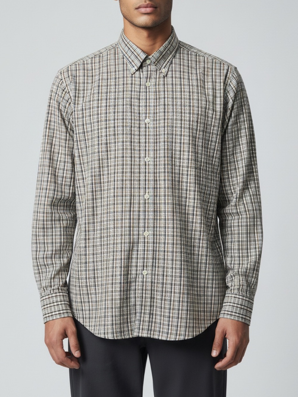 Peter Millar Button 100% Cotton Sport Shirt Long Sleeved Size Large Preppy